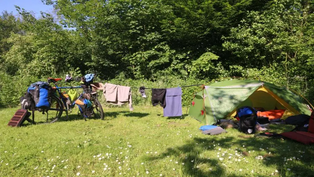 Cycling and camping